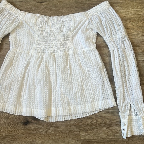 Anthropologie Maeve Off-The-Shoulder Blouse Size XXS - Picture 5 of 6